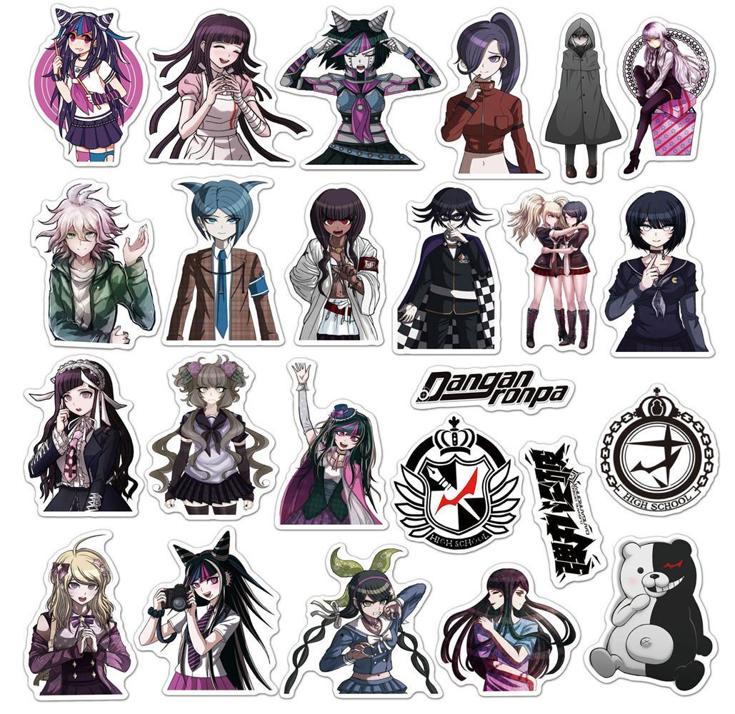 10/30/50PCS Danganronpa INS-Style Personalized Graffiti Waterproof Stickers for Refrigerator, Luggage, Water Cup