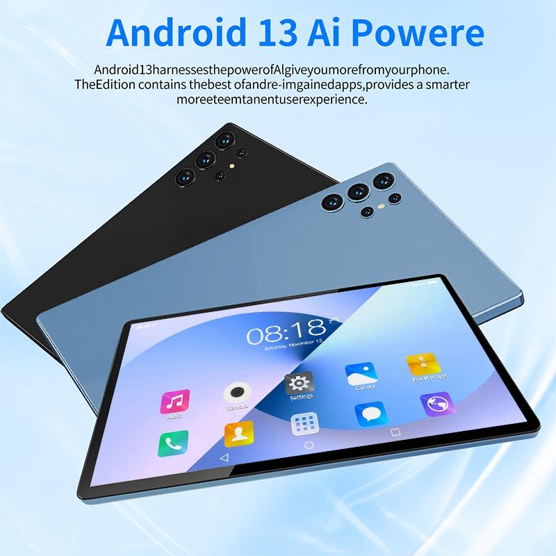 Global Version 5g 10.1 Inch Touchscreen Tablet PC, Android 13.0 System, 4GB RAM 64GB Storage, 5mp & 8mp Cameras, 6000mah Battery, Dual Sim, HD Screen