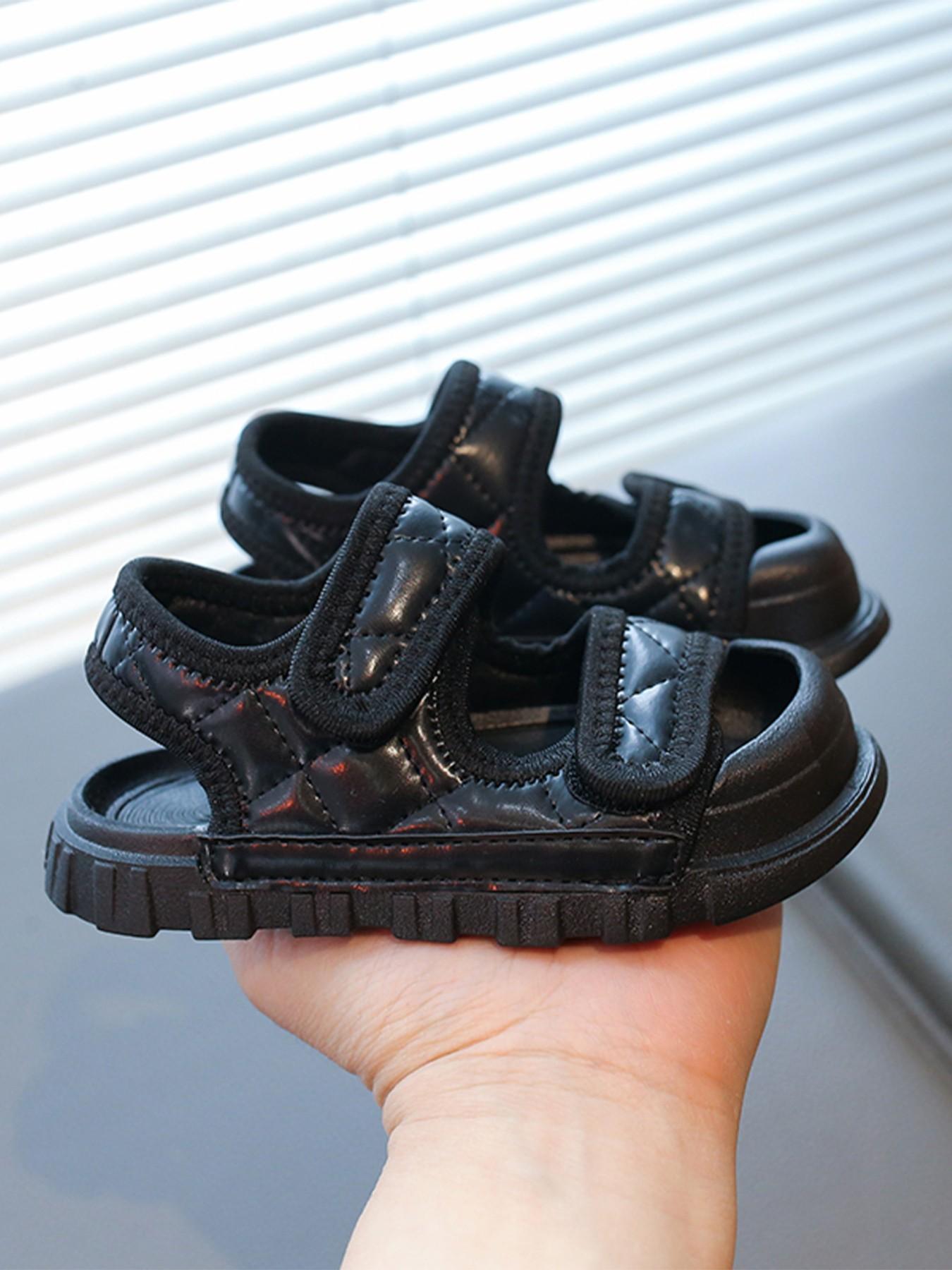 Sandals Bestseller, Unisex Toddler Closed-Toe Anti-Tip Soft Sole Non-Slip Rhombus Pattern Baby Walking Shoes