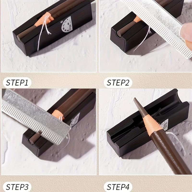 1pc Precision Eyebrow Pencil Sharpening Tool, Microblading Tool For Permanent Makeup Tattoo Artists, Waterproof And Durable Supplies For Thinner Tips, Eyebrow Grooming Tool