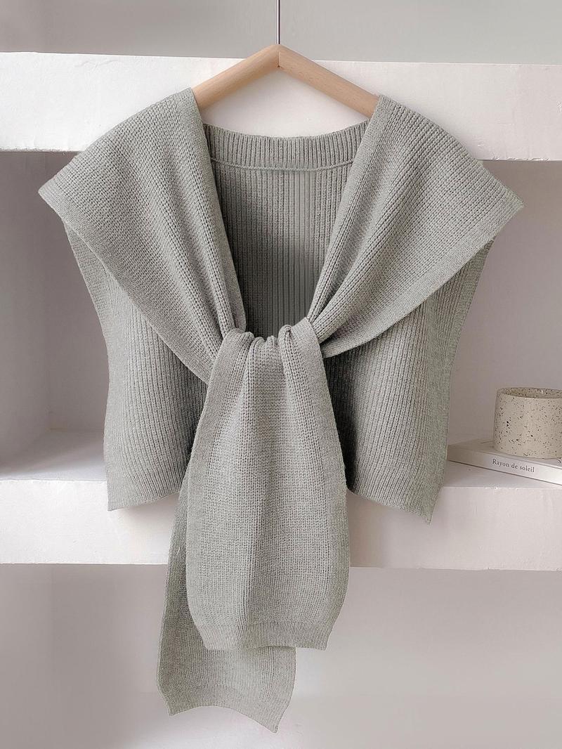 Women's Solid Color Scarf, Casual Soft Comfortable Shawl for Women & Girls, Fashion Accessories for Daily Wear