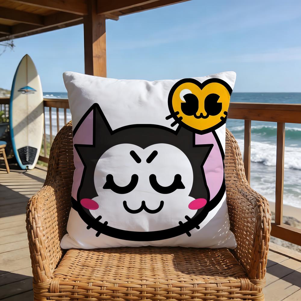 hot game Brawl Stars emoji meme Pillow Case 2026 new style printing Pillowcase Anti-dustmite Invisible zipper silky short plush Sofa cushion cover polyester microfiber queen king bed home