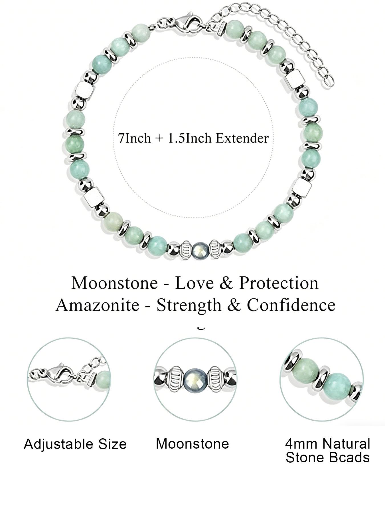 Colorful Imperial Jade Stainless Steel Bead Bracelet, a graduation gift for the Class of 2026, an inspirational graduation bracelet, suitable for both men and women, perfect for Mother's Day, birthdays, Christmas, Valentine's Day, and graduation.