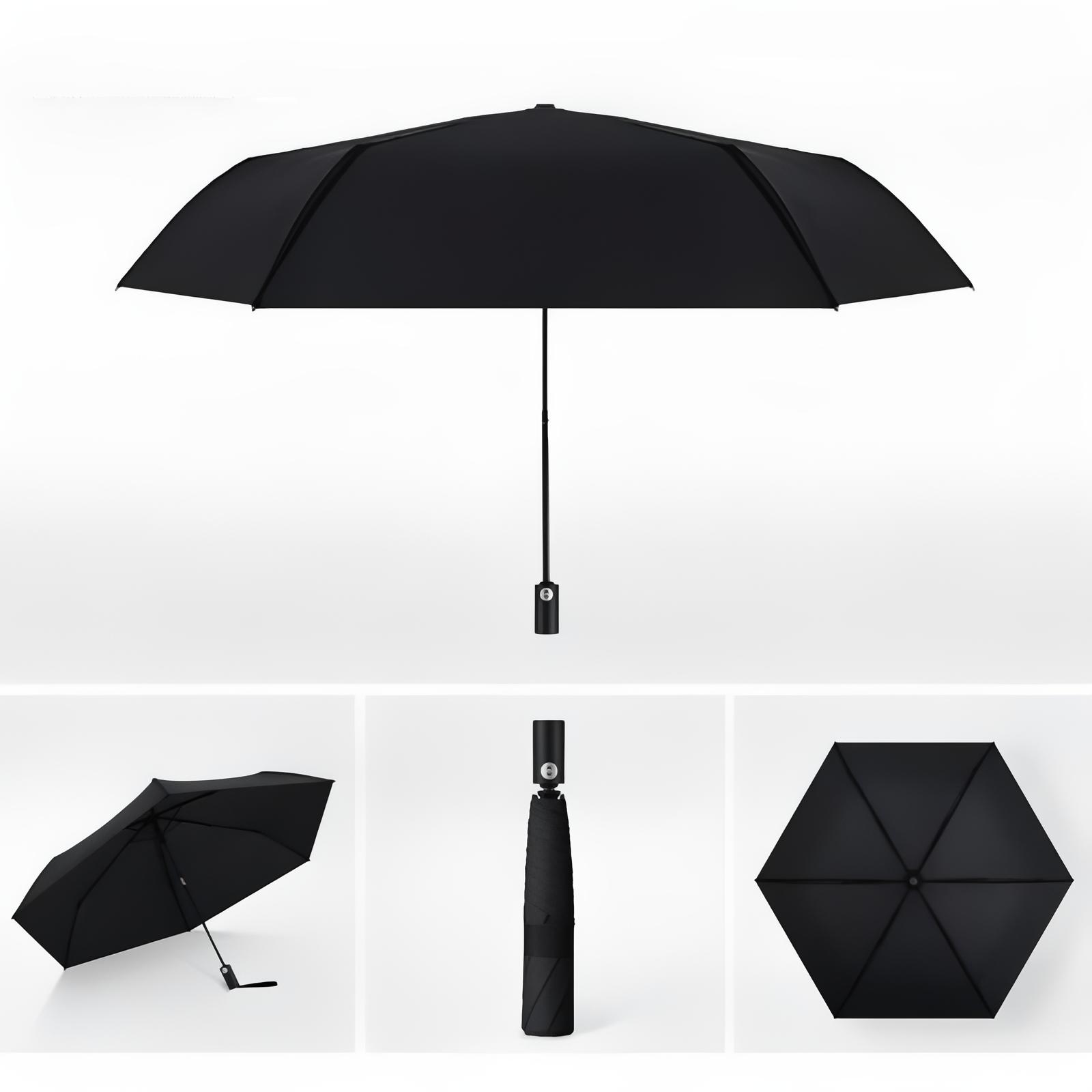 Lightweight Convenient Automatic Umbrella Memory Patch Design, Easy Fold Safe No Bounce Compact Travel Umbrella, Student Sun Umbrella, Portable Rain Umbrella