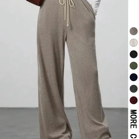 【Black Friday】High Waist Comfortable Wide Leg Casual Pants, Versatile Athletic Trousers for Relaxed Fit, Ideal for Everyday Wear, Athleisure Casual Bottoms #GLOBAL PICKS