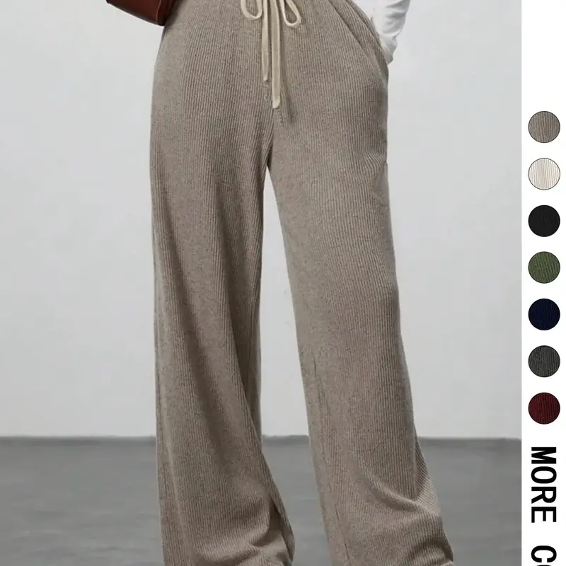 【Black Friday】High Waist Comfortable Wide Leg Casual Pants, Versatile Athletic Trousers for Relaxed Fit, Ideal for Everyday Wear, Athleisure Casual Bottoms #GLOBAL PICKS