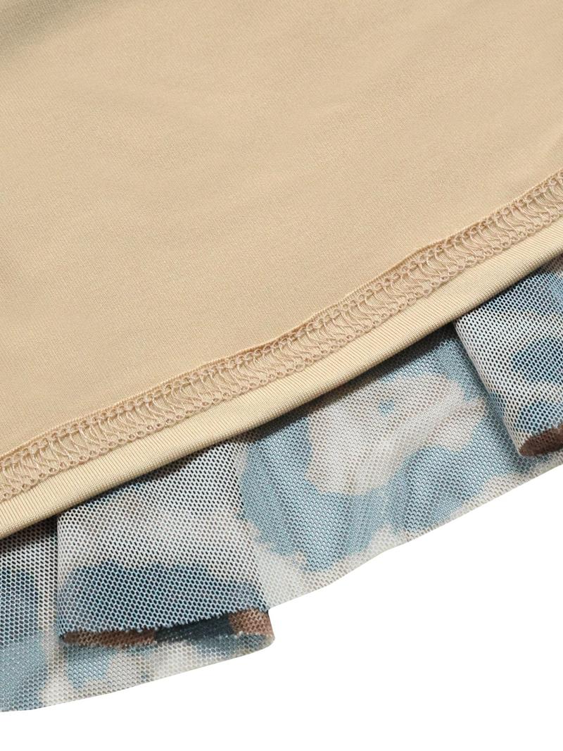 Women's Leopard Print Maxi Dress, Elegant Long Sleeve Ruffle Design, High-Waisted Slim Fit, All-Season Fashionable Women's Clothing