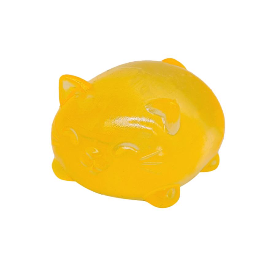 Soft Candy Cat and Sugar Ball Design Maltose Filled Squeeze Cat Toy - Anxiety Relief Focus Toy