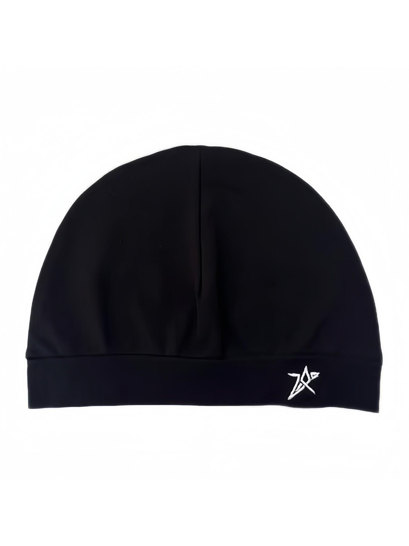 Star Embroidered Satin Lined Skull Cap, Adjustable High-Quality Elastic Flexible Design, Unisex Simple Eternal Style, Perfect Travel Companion, Adjustable Hat, Adjustable Stylish Hat