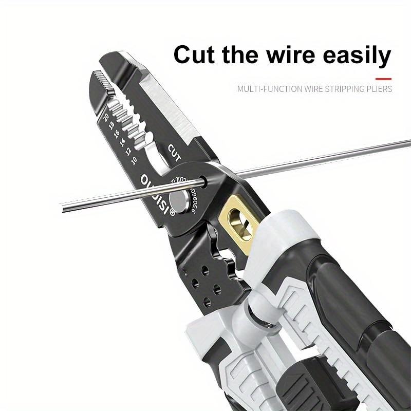 New Wire Stripper Pulling Plier Wire Cutter Multifunction Repairing Scissors Electrical Stripping Crimping Plier Hand Tool