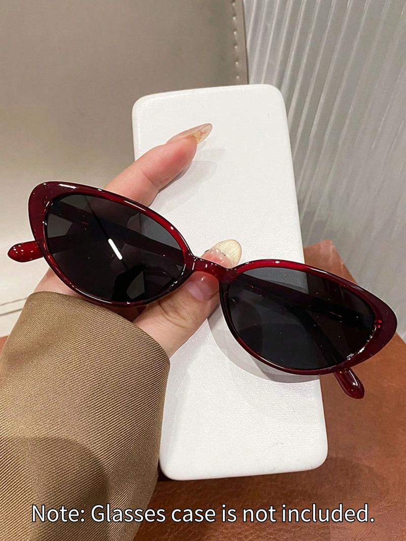 Vintage Cat Eye Glasses for Fashion Women, Fashionable Sunglasses, Simple Frame Design, Metal Hinges, Perfect for Summer Beach Vacation Outdoor Activities Travel