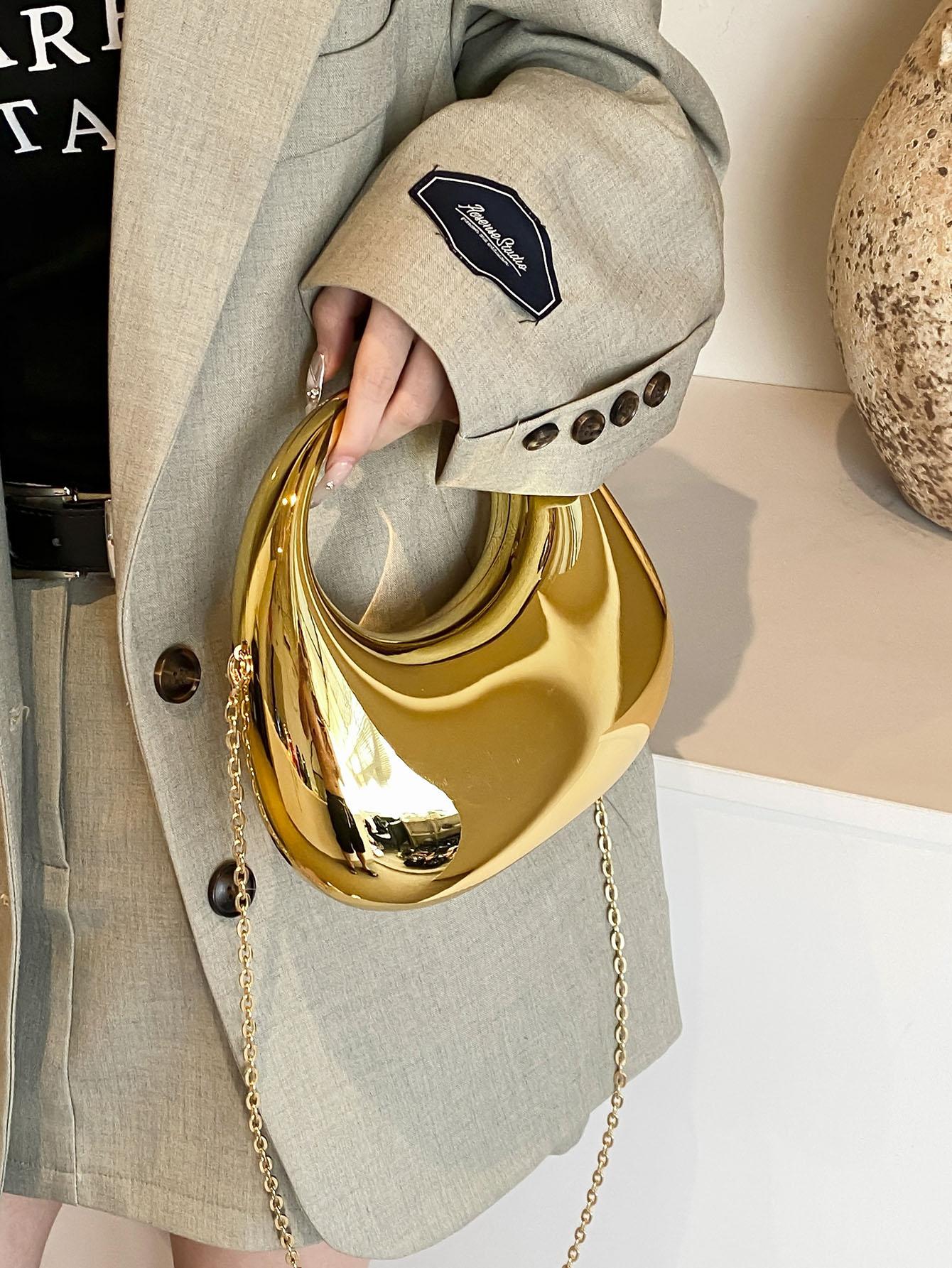 Women's Acrylic Box Bag, Fashionable Lipstick Coin Accessory Organizer Crossbody Bag, Elegant Party Chain Tb Purse