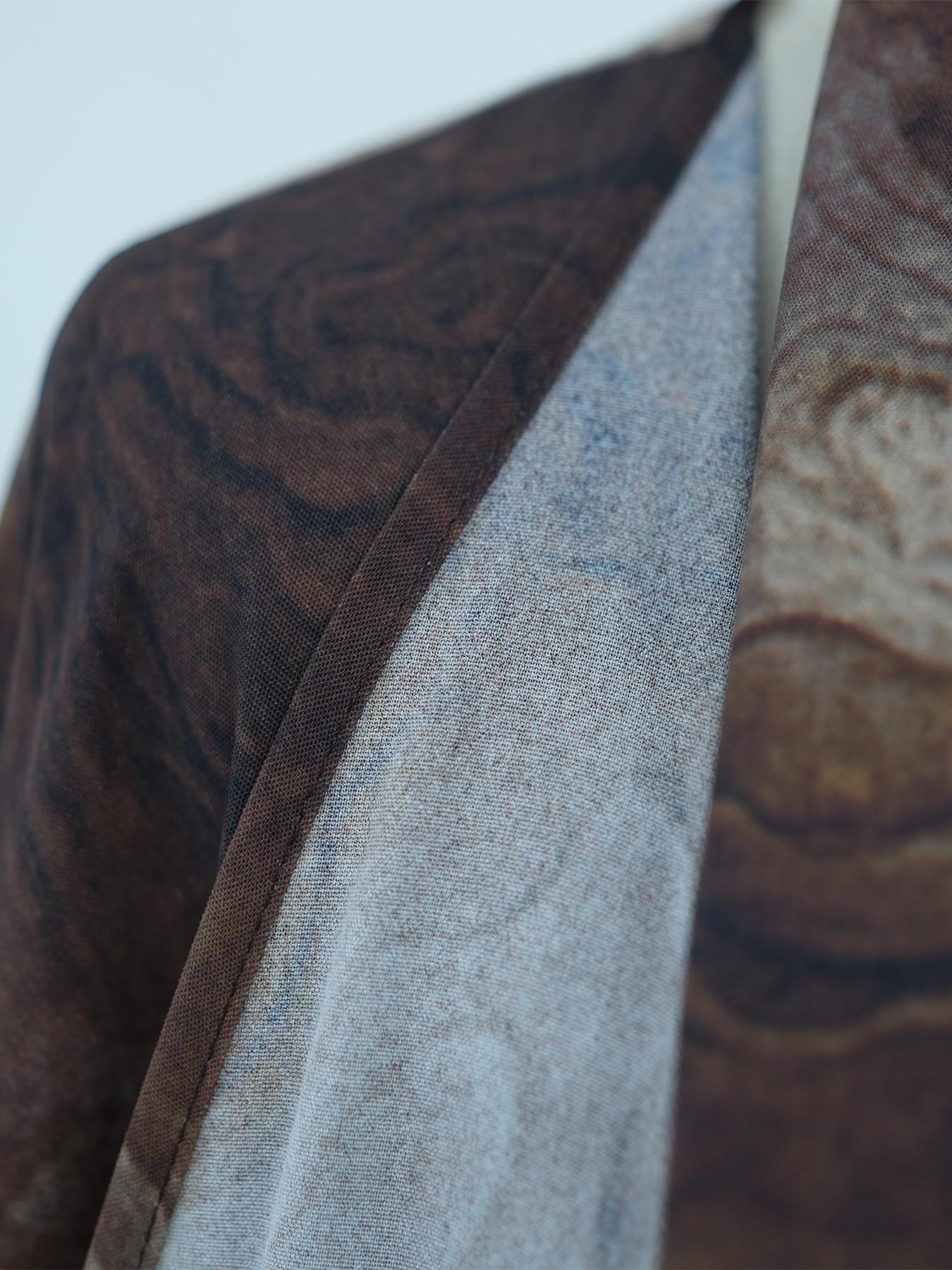 New Muslim Tie-Dye Robe Set with Headscarf, Long Sleeve Casual Fashion, Includes Pockets, Perfect for Ramadan, Abaya Hijab Set, Islamic Clothing