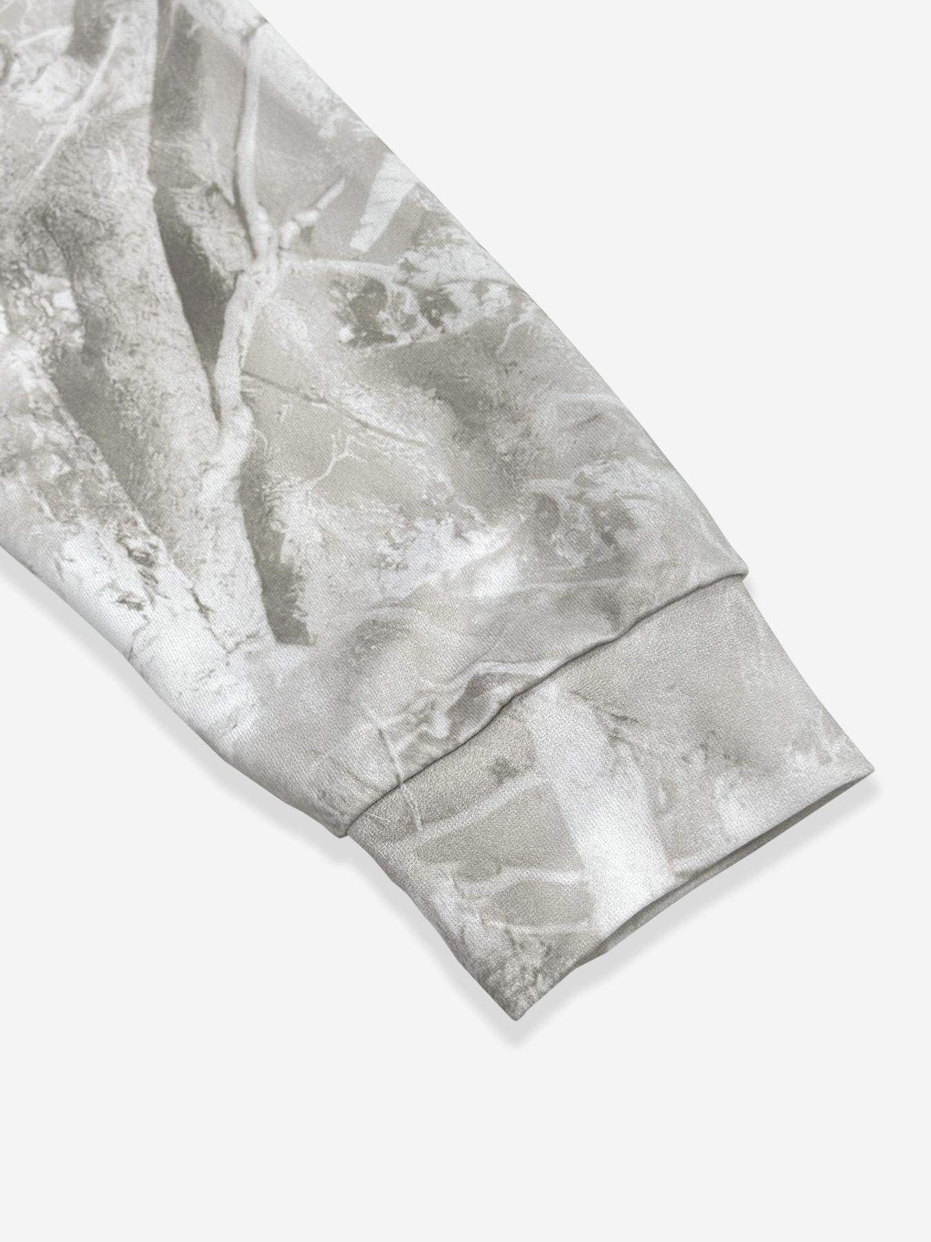 Unisex Casual Branch Print Long Sleeve Loose Fit Pullover Sweatshirt, Fall & Winter Street Style, Graduation & Back-To-School Wear