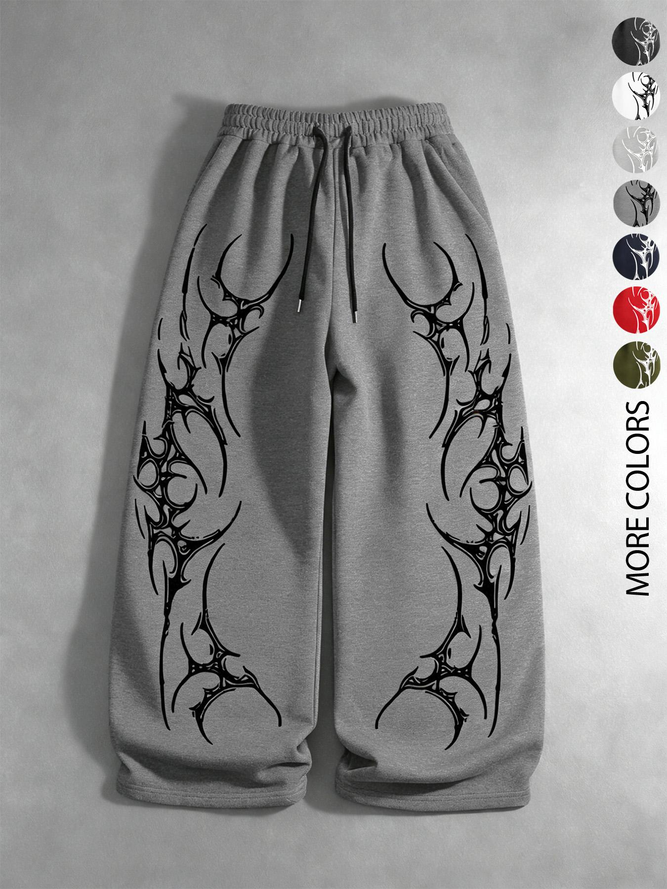 Men’s and women’s Gothic design, Gothic script print, slim-fit, straight-leg pants, gym pants, Casual street pants. Suitable for streetwear, trendy Gothic culture, Gothic fashion outfits, Y2K fashion, everyday wear, men’s gifts, trendy outfits