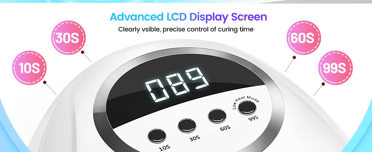 JODSONE UV LED Nail Lamp 320W, Nail Dryer for Gel Polish, Gel Nail Lamp with 72 Light Beads, Led Nail Light for Gel Nails with Automatic Sensor & 4 Timers