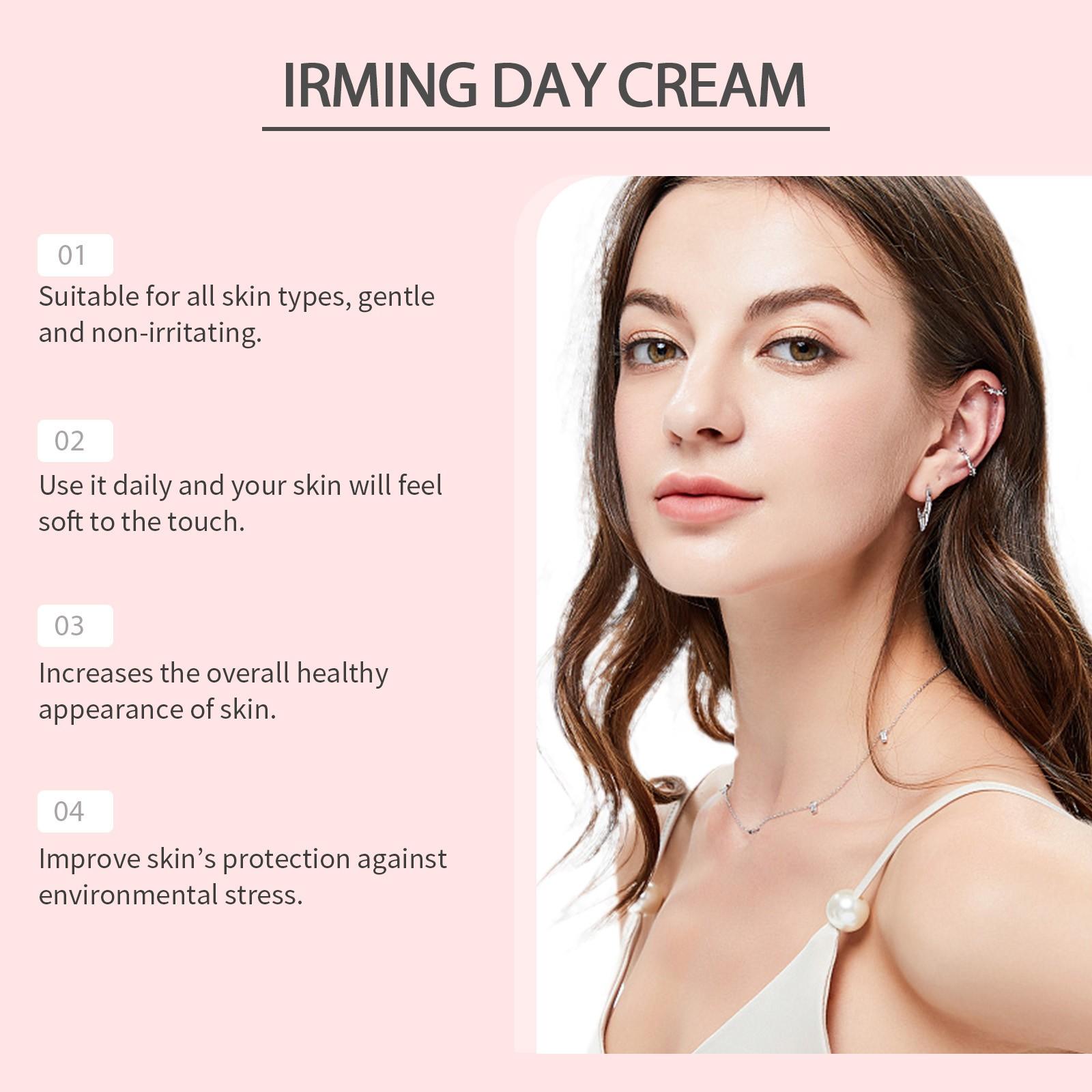 Ouhoe Moisturizing Face Cream, Reduces Fine Lines, Brightens Skin Tone, Hydrates and Smooths Skin, Improves Skin Texture, Non-Greasy