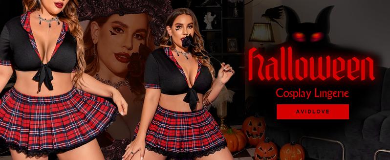 Avidlove Elegant Plus Size Lingerie Set for Women Elegant Lingerie with Mini Skirt