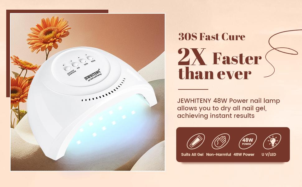 Jewhiteny Poly Nail Gel Extension Kit 15ML with UV Light for DIY Home Manicure Long Lasting & Easy to Use Nail Art Tools