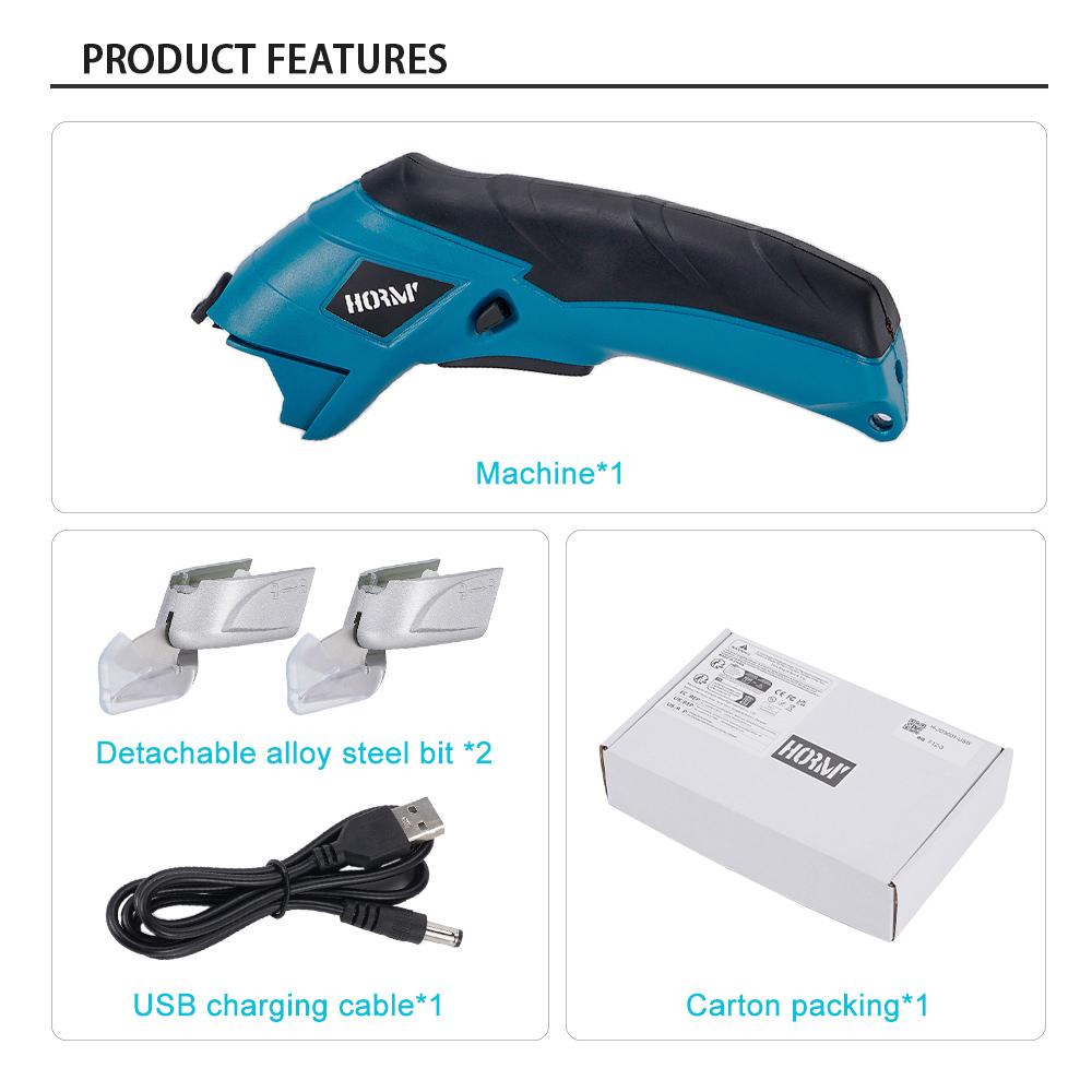 3.7V rechargeable scissors Alloy steel cutter head electric scissors Handheld non-woven scissors Small cutting machine Rechargeable electric scissors Cutting scissors