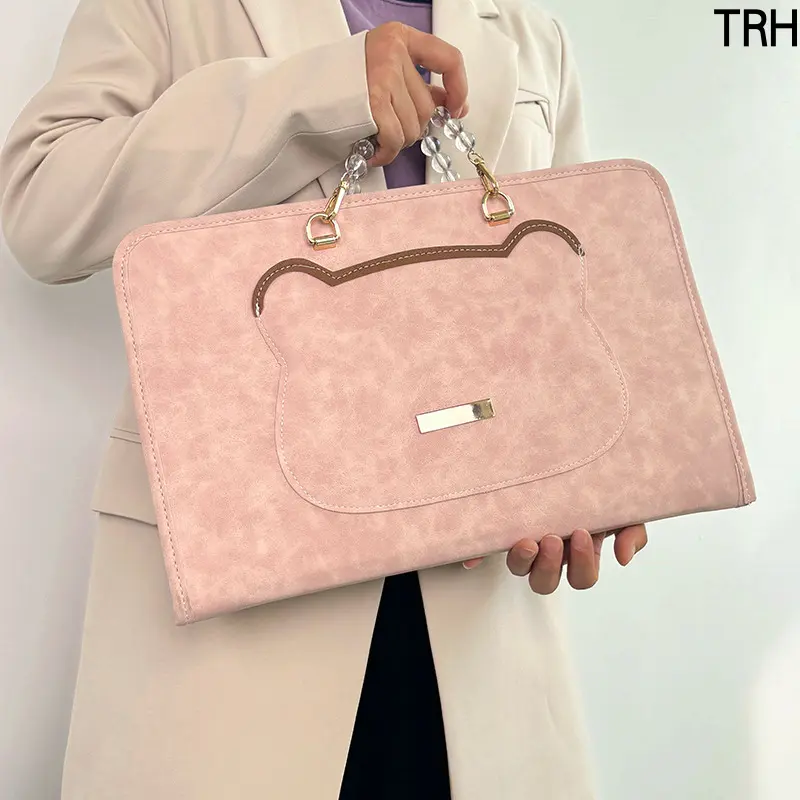 Laptop Sleeve Cute Notebook Carrying Case Soft Shockproof Laptop Bag Fits 13 14 15 16 Inch Notebook Portable Protective Cover For Daily Carry Travel