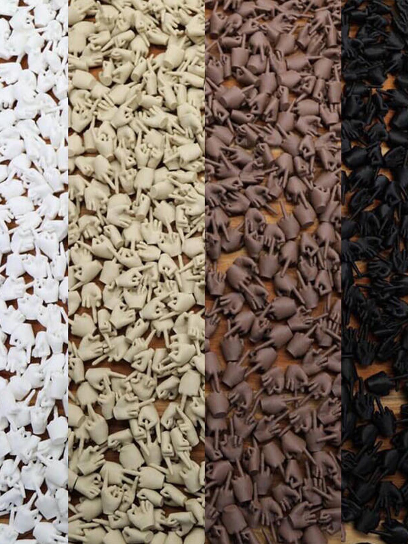 10pcs/20pcs 3D Printed Mini Middle Finger, Fun Plastic ”F-U" Gesture, Mixed Color Matching, Novel Prank Funny Gift, Can Be Used For Bachelor Party Gifts, Holiday Gifts, Prank Gifts For Boyfriends