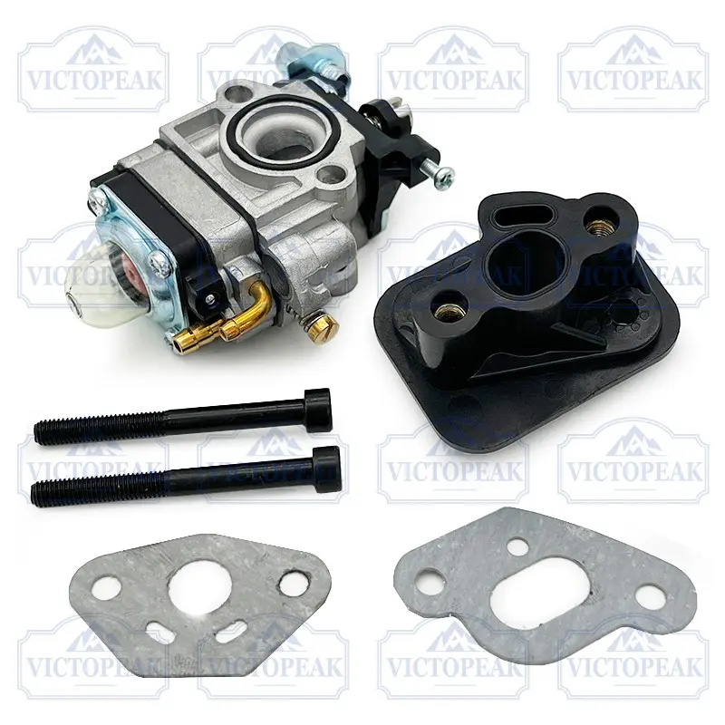 Carburetor 10mm with Gasket for Brush Cutter  TU26 34F 36F 260 330 cg260 bc260 TL26 1E32F 1E34F 1IE36F 26cc 33cc Garden Power Tool Accessories Intake Pipe Carburetor for Gasoline Brush Cutter  36F 330 Carburetor Kit Lawn Mower Carburetor