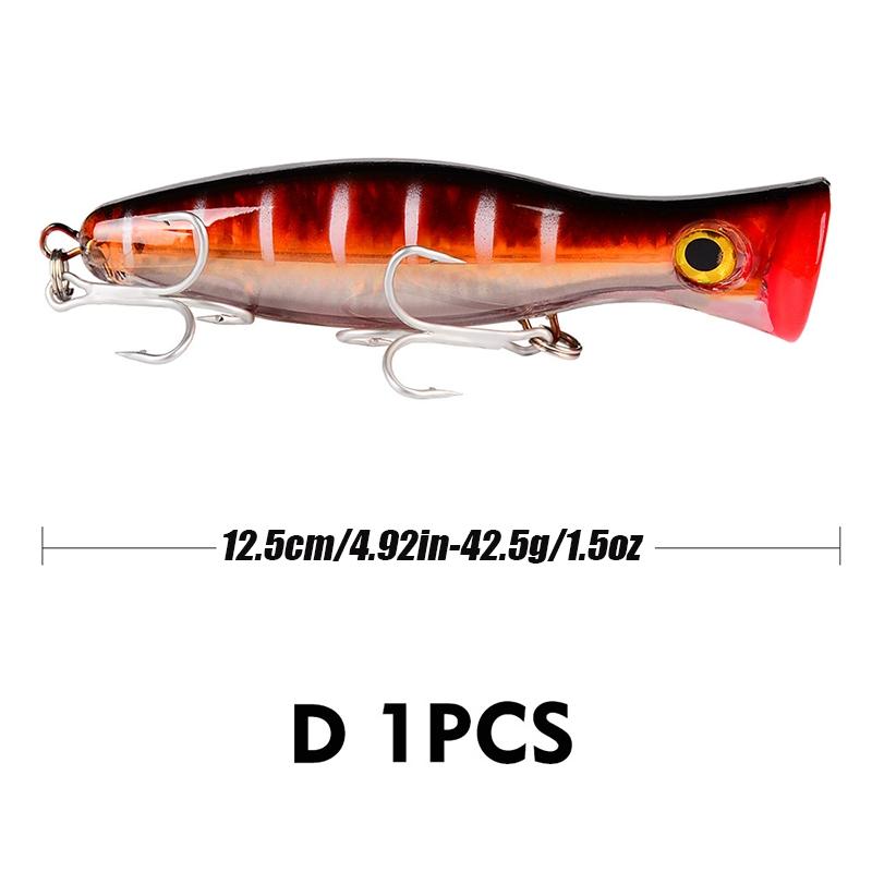 1pcs Poppy Lure Sea Fishing Large Mouth Wave Craw 13cm/43g Dragging Road Yamakaji Bass Lure, All Water Type Hard Bait