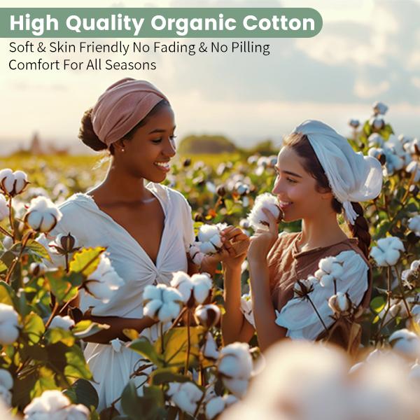 Bedlifes 100% Organic Cotton Soft & Breathable Hotel Duvet Cover 4 Sizes 3-Piece Set Includes 1 Duvet Cover with Zipper & 2 Pillowcases ,Comforter Not Included for Valentines Day