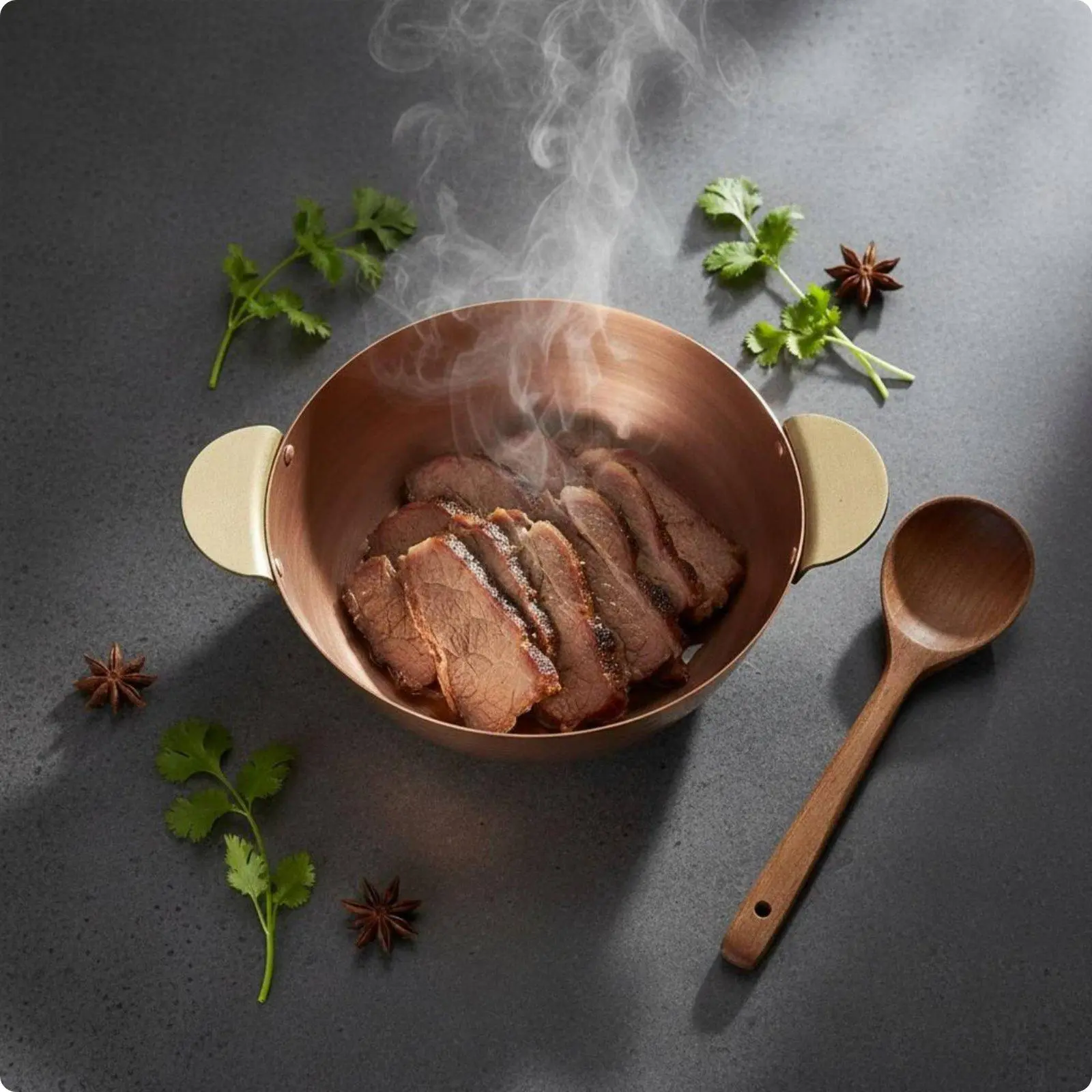 Induction Copper Soup Pot Pot Even Heating Kitchenware Easy