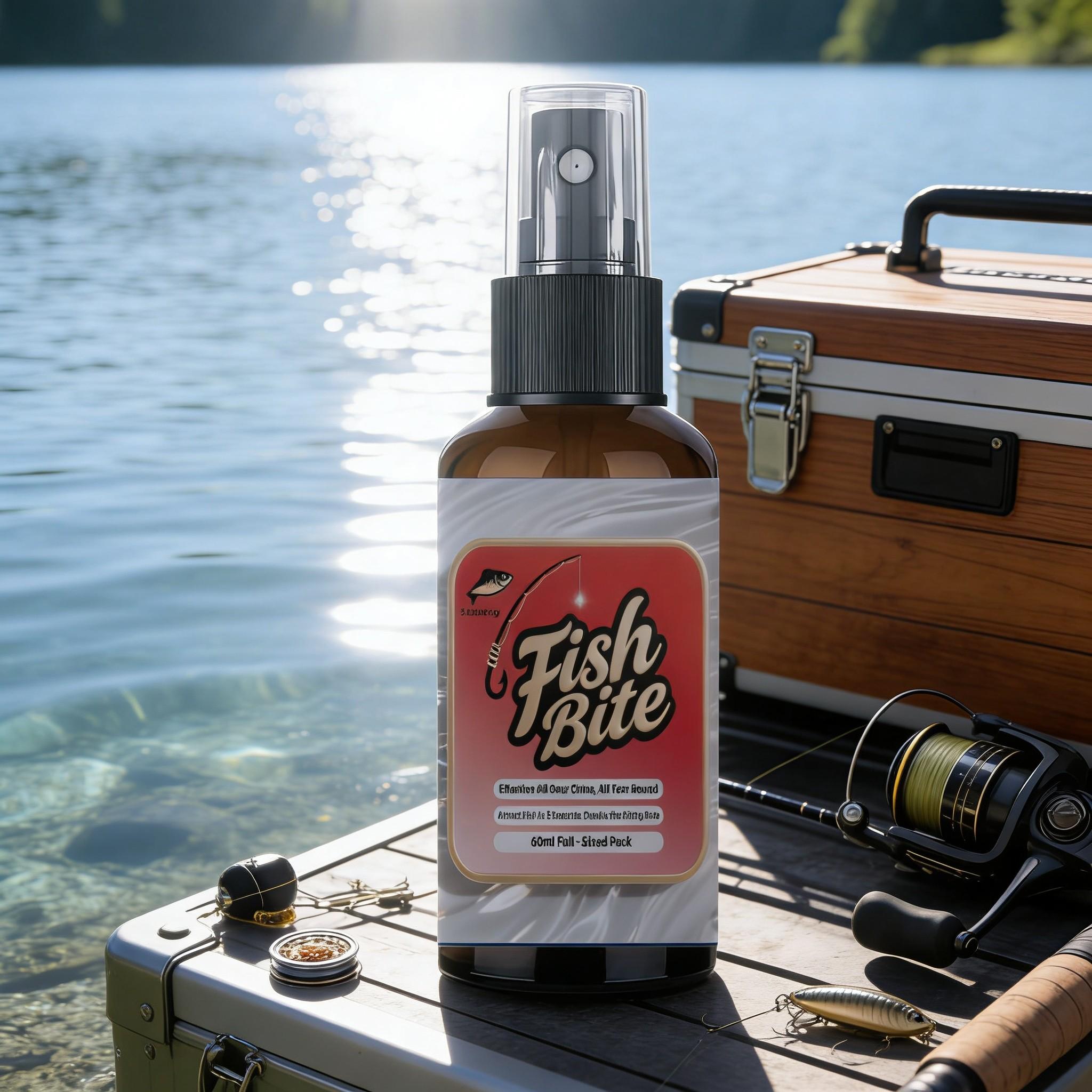 Quick Strike Fish Attractant Spray 60ML, High Concentration Bait Additive, Rapid Fishing Scent Dispersion, Essential for Anglers