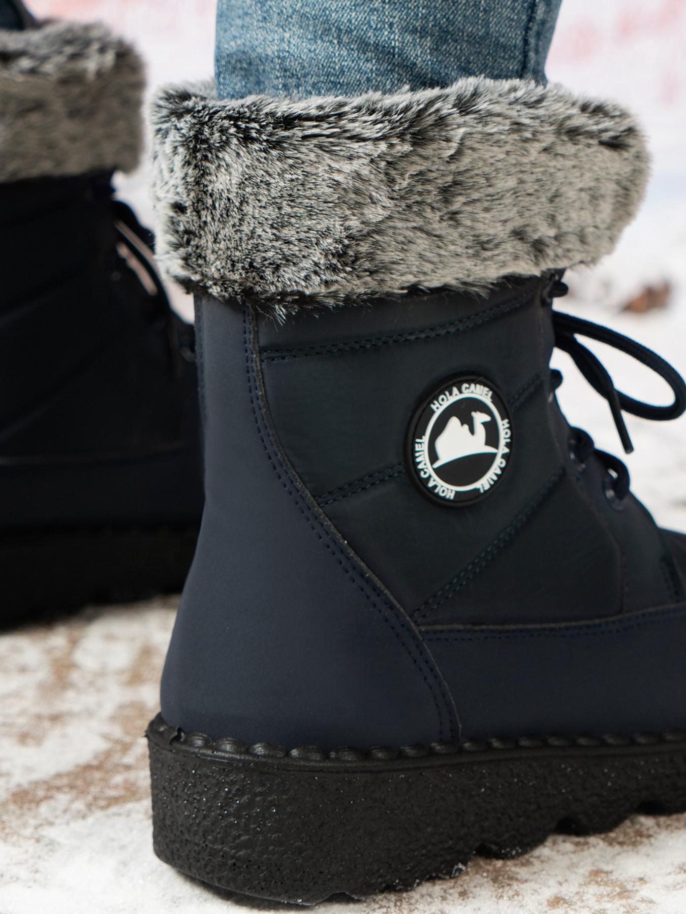 Women's Waterproof Quilted Snow Boots Footwear, Foldable Fleece Lining, Anti-Slip Thick Sole, Outdoor Skiing, Commute, Warm and Lightweight