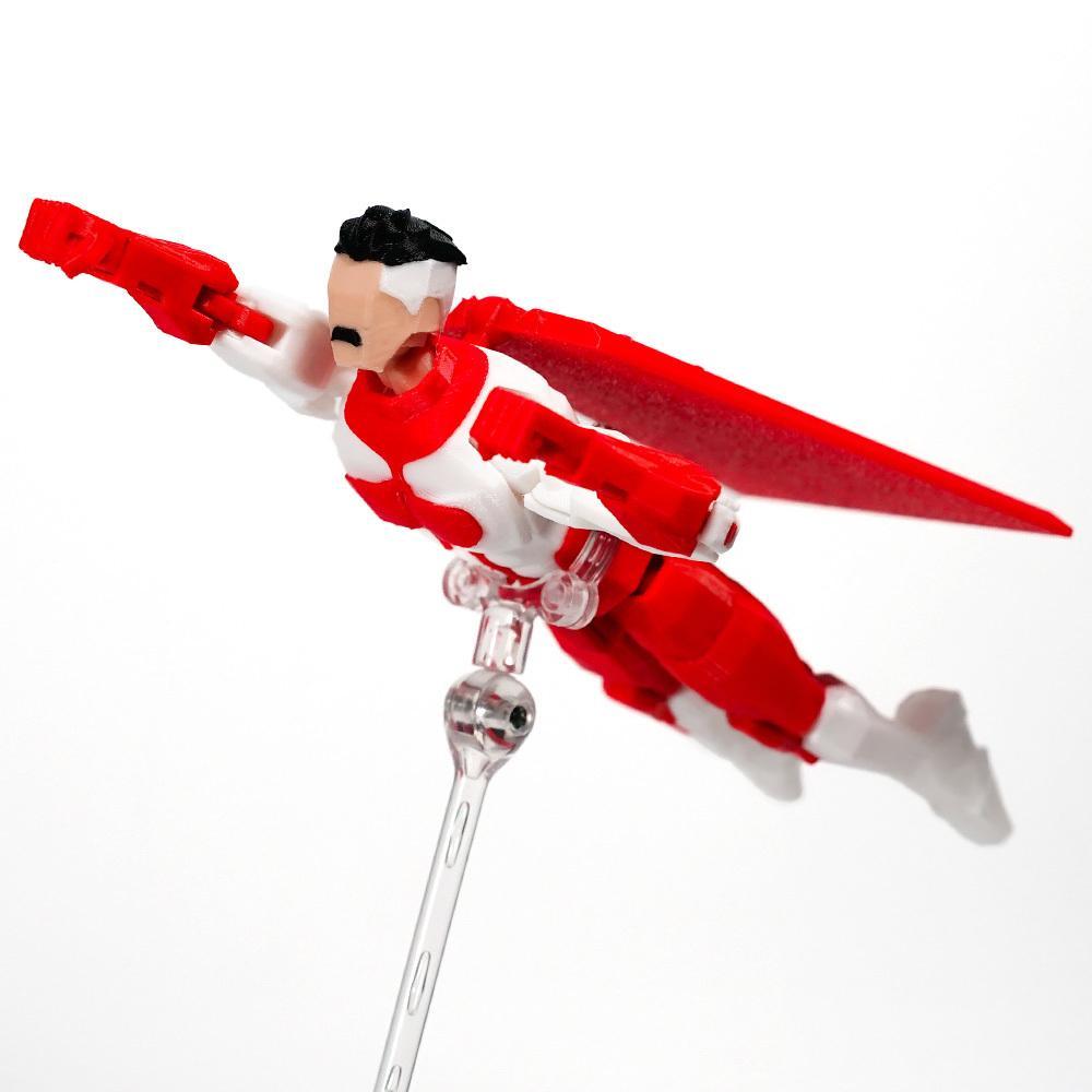 3D Printed Invincible Omni Man Superhero Toys, Multi-Jointed Plastic Anime Figures, DIY Model Kits for Children’s Gifts & Ornaments