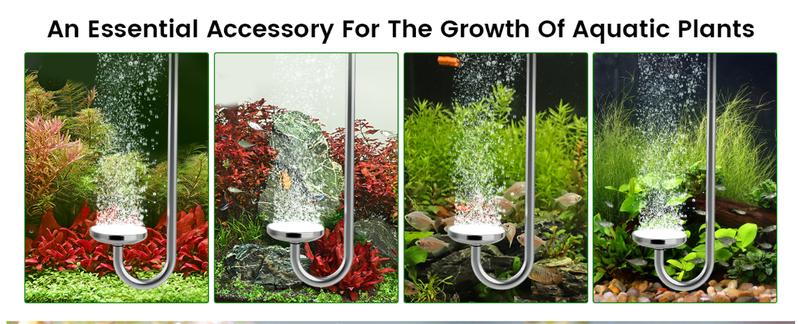 Stainless Steel CO2 Difusser Atomizer Used for Aquarium Plants，Water Grass Tank,Fine and Uniform Bubbles, Durable and Not Easy to Rust