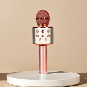 Microphone for Kids & Adults  Bluetooth Singing Mic Echo Effect, Built-in Speaker Portable for Party Travel Gifts