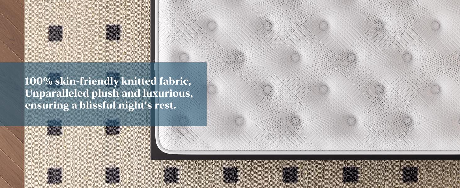 BedStory 14 Inch Queen King Mattress - Extra Lumbar Support - Medium Firm Memory Foam Hybrid Mattress with Pocket Springs, Fiberglass Free