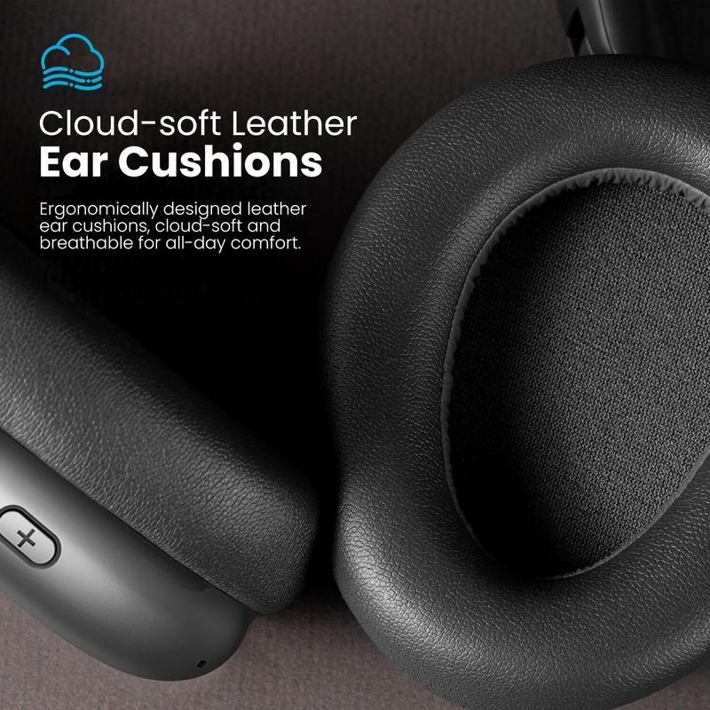 Cheeky Wireless Bluetooth Headphones, Over-Ear, Noise Cancelling, Hi-Res Audio, 48H Battery Life, Foldable, Mic for iOS/PC headphones Android Memory Headset Earbud Electronic