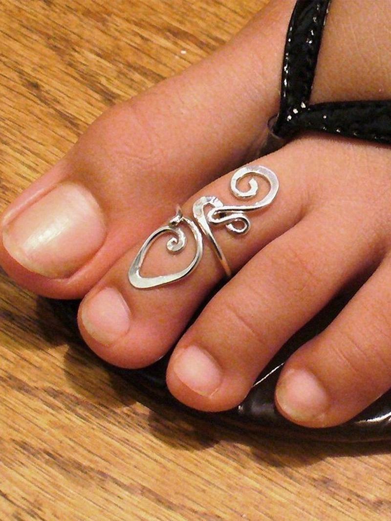 Boho Style Adjustable Toe Ring, Fashionable Foot Jewelry for Women & Girls, Trendy All-match & Exquisite Cute Jewelry for Birthday Gift