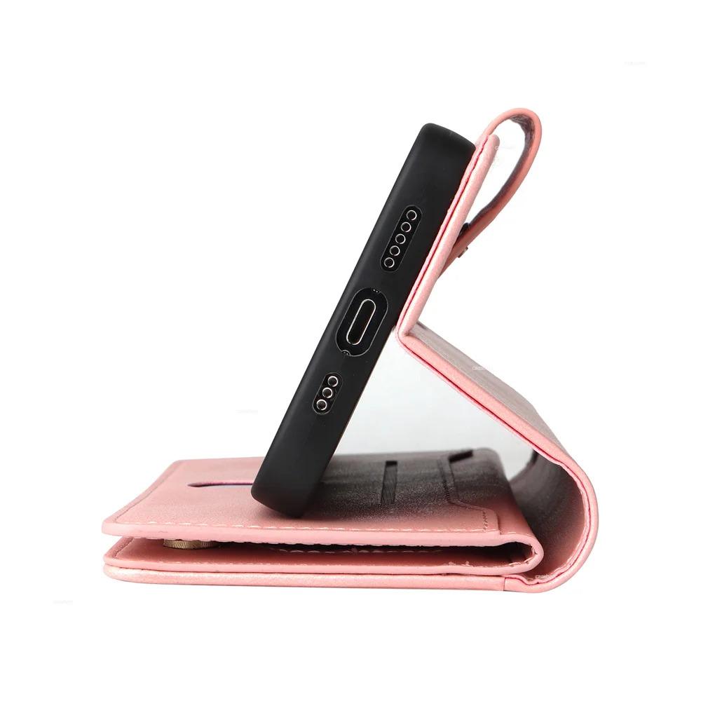 Zipper Wallet Phone Case for IPhone 17 1615 14 13 12 11 Pro Max Mini  Card Slots Strap Leather Cover