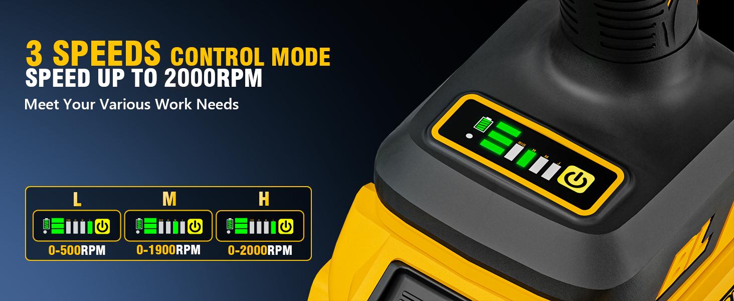 Alloyman 1/2 inch Impact Wrench Cordless, Max Torque 555 Ft-lbs 20V Brushless Motor 2000 RPM, with 6 Sockets, 3 Extension Bars, 4.0 AH Li-ion Battery and 1 Hour Fast Charge, Gifts for Perfect Christmas and New Year Idea