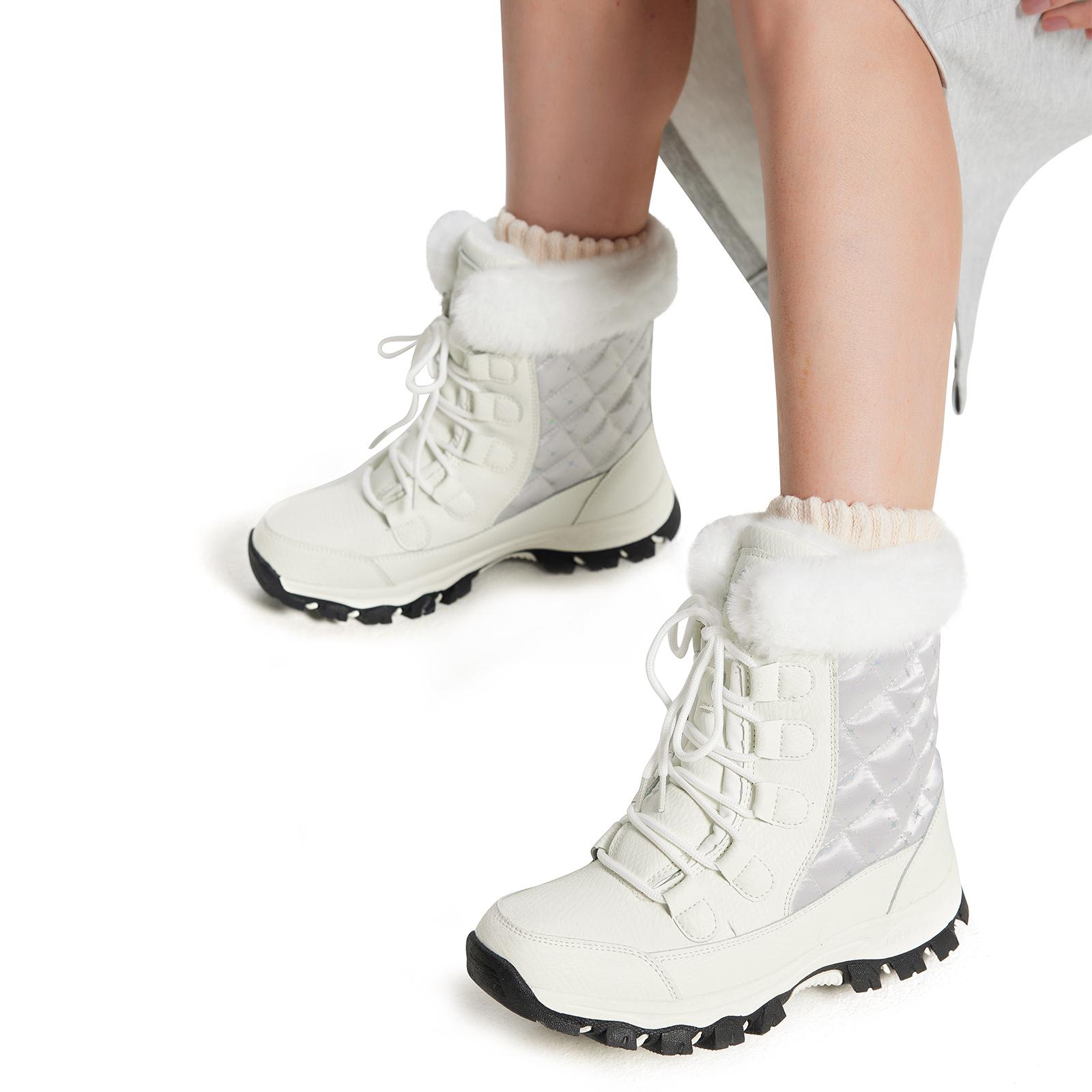 HOBIBEAR Women's Snow Boots Anti-Slip Waterproof Outdoor Shoes Winter Snow Boots Warm Fur Lined Comfortable Shoes for Women HOBIBEAR Women's Snow Boots Anti-Slip Waterproof Outdoor Shoes Winter Snow Boots Warm Fur Lined Comfortable Shoes for Women