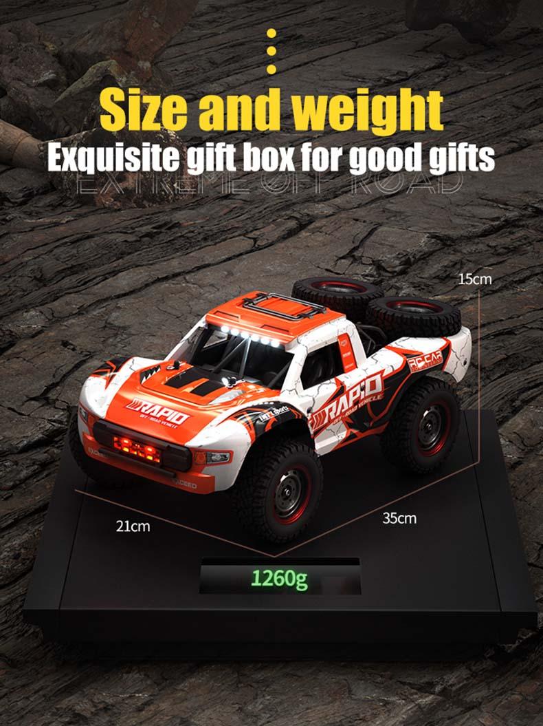VISAS Remote Controlled Off-road Toy Car Q130, 1:14 70KM/H 4WD Highspeed rc- upgrades-Double Car Shell Competitive Brushless Motor RC Cars for Adults