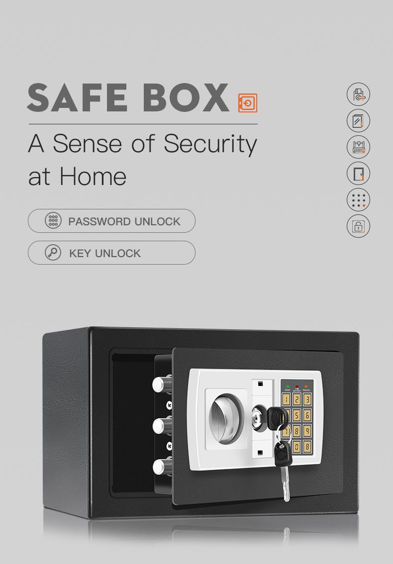 Electronic password Security Box,college dorm saferroomhome ,safe,storage,box office savings, anti-theft safes Mechanical safe box for money key lockbox safebox ——No batteries were provided Electronic password Security Box,college dorm saferroomhome ,safe,storage,box office savings, anti-theft safes Mechanical safe box for money key lockbox safebox ——No batteries were provided