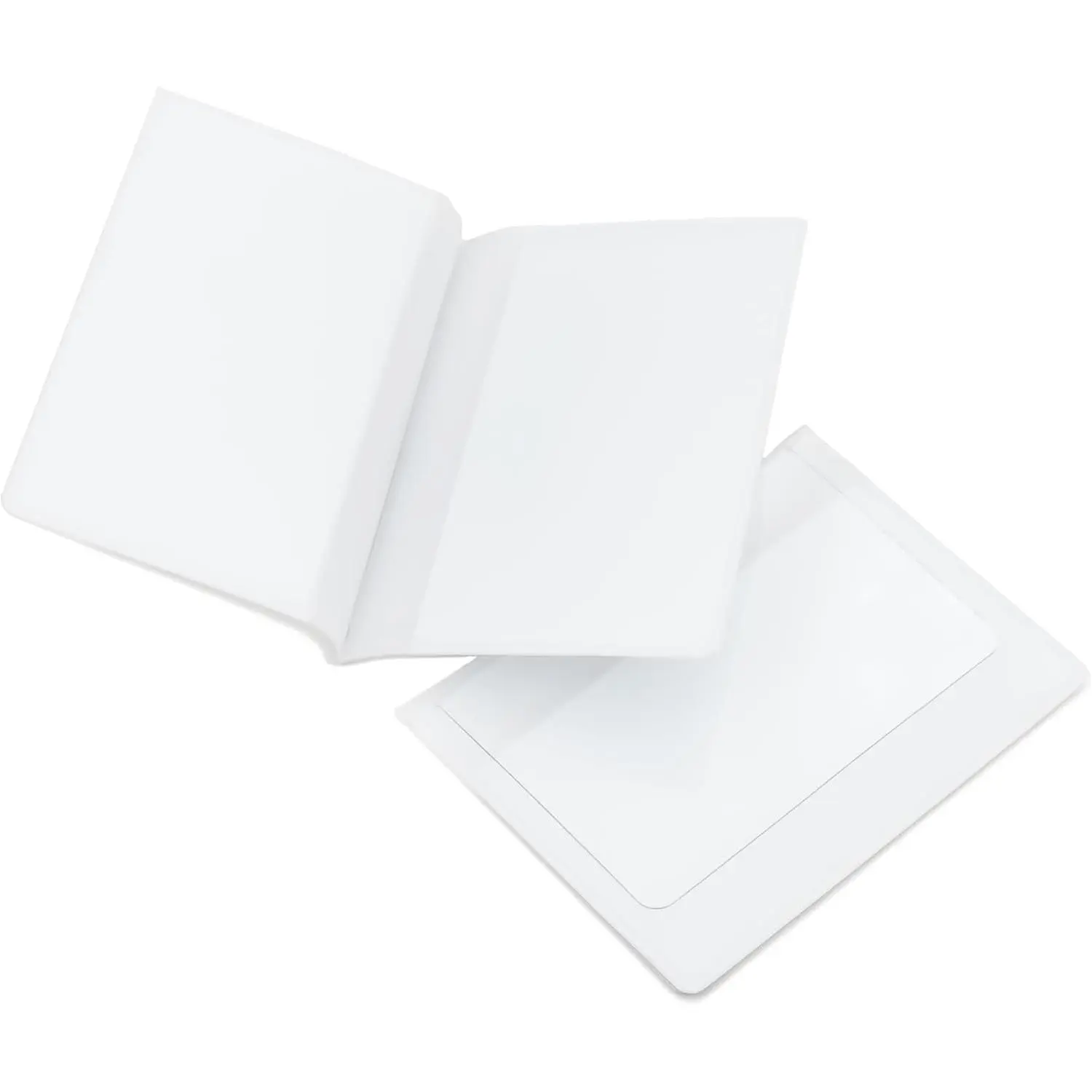 Pack of 2 Clear Double-Sided Vinyl Trifold Wallet Inserts, Credit Card & Photo Holder for Both SidesGift