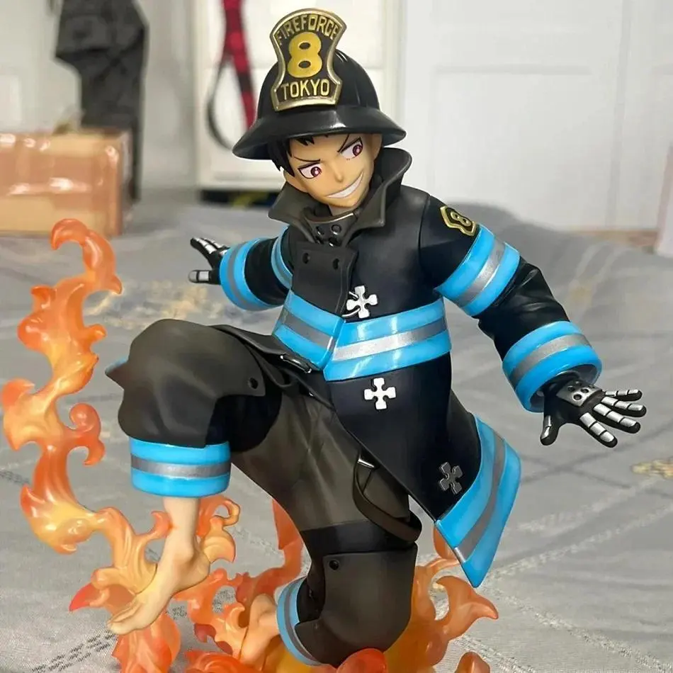 Fire Force Enen No Shouboutai Shinra Anime Character Collectible Model Statue Figure Toy Decoration Small Gi Merchandise