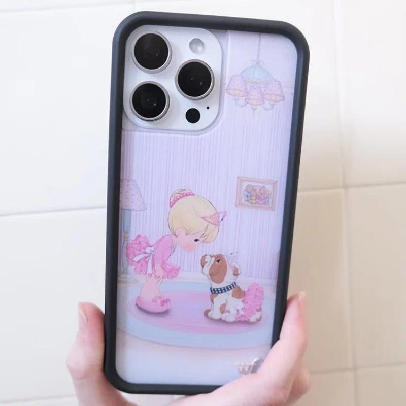 Wildflower Bulldog for iPhone Series 11-17, , , Plus, Air - Cute Pattern Mobile Accessories, WF Precious Moments Protect shockproofmobile cellphone cutest design luxury crystal texture fully fashionable protective everyday use model back shockp edge se mi