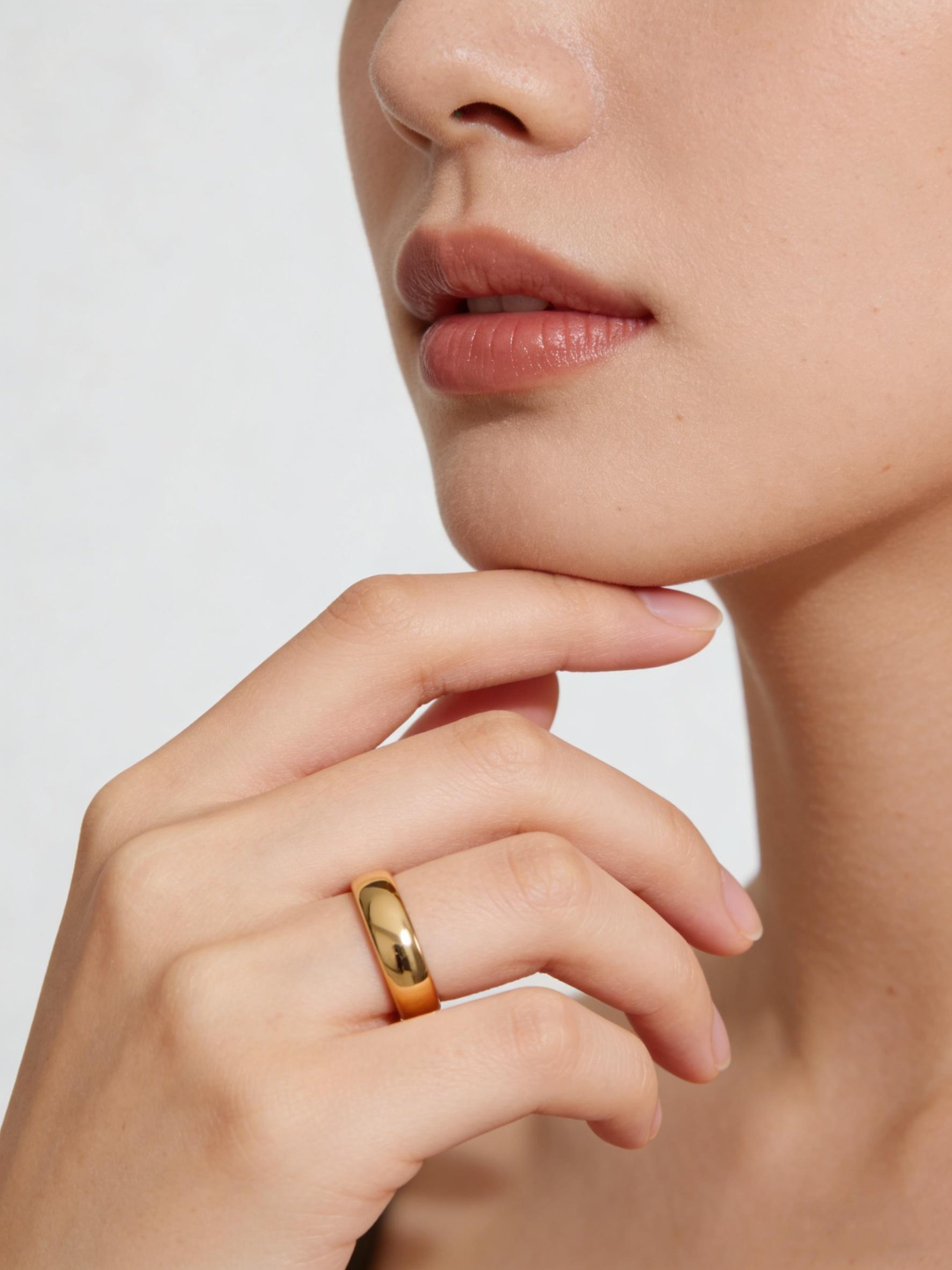 Couple Rings, Fashion Titanium Steel Ring, Curved Classic Simple Engagement Ring, Unisex Ring, Valentine's Day Ring