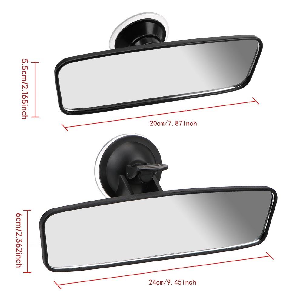 Interior Rear View Mirror 360° Rotates Car Rear Mirror Wide-angle Rearview Mirror Adjustable Suction Cup Car-styling Universal