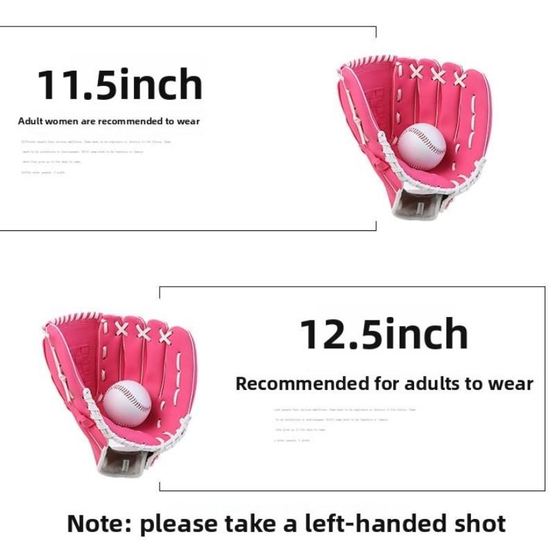 Thick Baseball Glove Set, Professional Equipment, Training Tool, Full Size for Kids, Teens, Adults, Indoor Pitcher Gloves and Ball