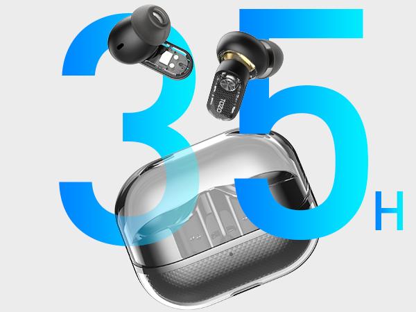 TOZO-Crystal Pods Hybrid Active Noise Cancelling Wireless Earbuds, Dual Mics ENC AI Clear Calls, Bluetooth 5.4 in Ear Headphones, 35H Long Playtime, IPX5 Waterproof Headset Black Charging Audio Electronic Connection Custom Stereo Chargeable TOZO-Crystal Pods Hybrid Active Noise Cancelling Wireless Earbuds, Dual Mics ENC AI Clear Calls, Bluetooth 5.4 in Ear Headphones, 35H Long Playtime, IPX5 Waterproof Headset Black Charging Audio Electronic Connection Custom Stereo Chargeable
